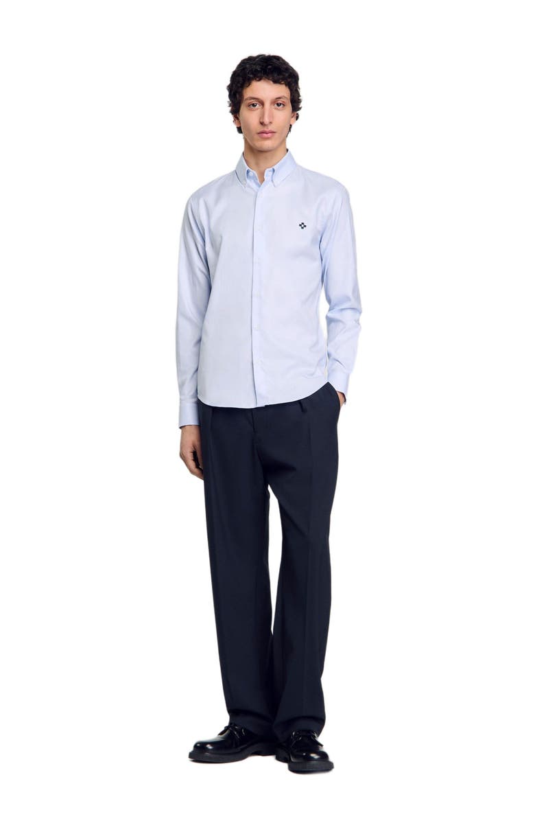 SANDRO Cross patch shirt, Alternate, color, 