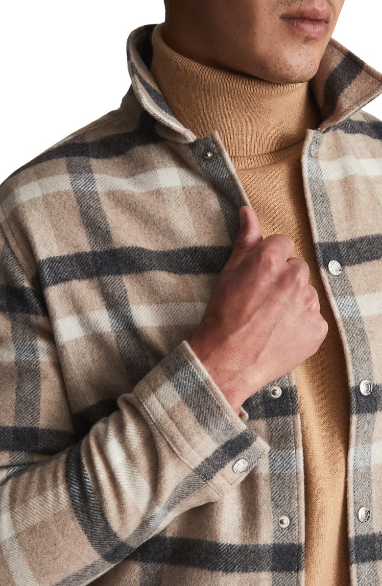 Reiss Marjon Plaid Shirt Jacket, Alternate, color, 