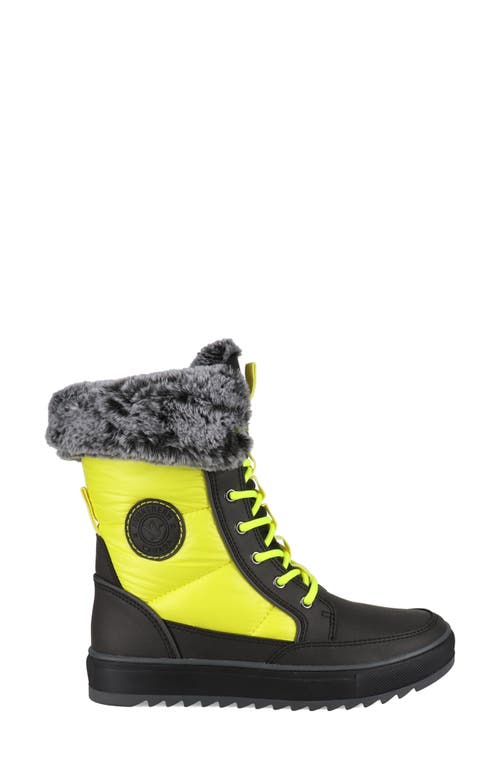 Aquatherm By Santana Canada Minden Metallic Faux Fur Lined Lace-up Boot In Multi