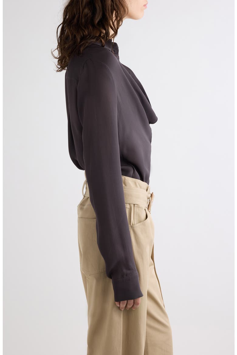 Shaydana Silk Georgette Top, Alternate, color, GRAPHITE GREY