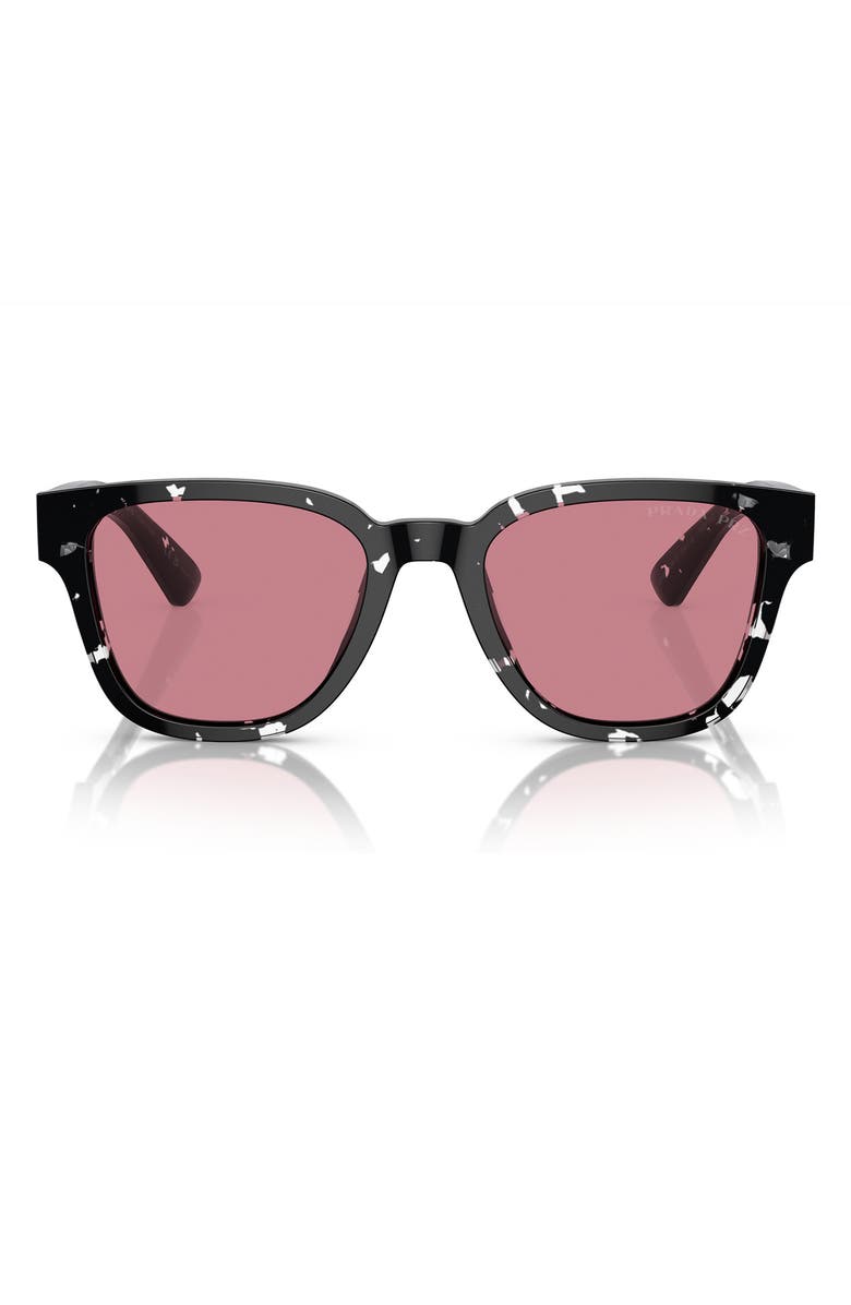 Prada 54mm Polarized Pillow Sunglasses, Main, color, 