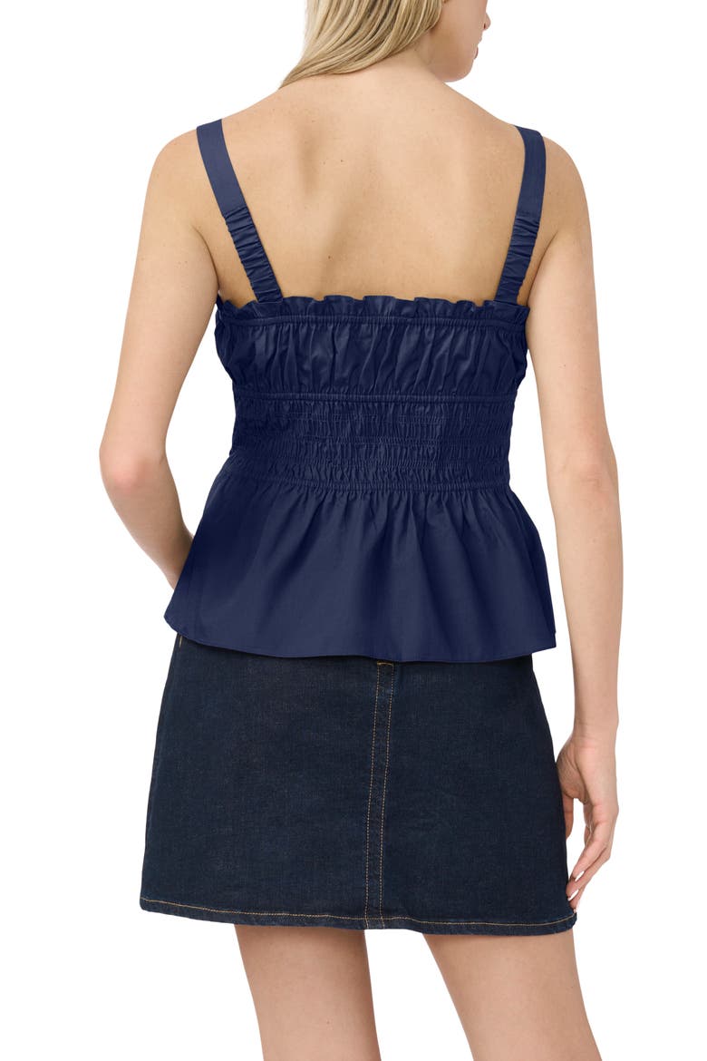 Ruffle Smocked Tank, Alternate, color, CLASSIC NAVY