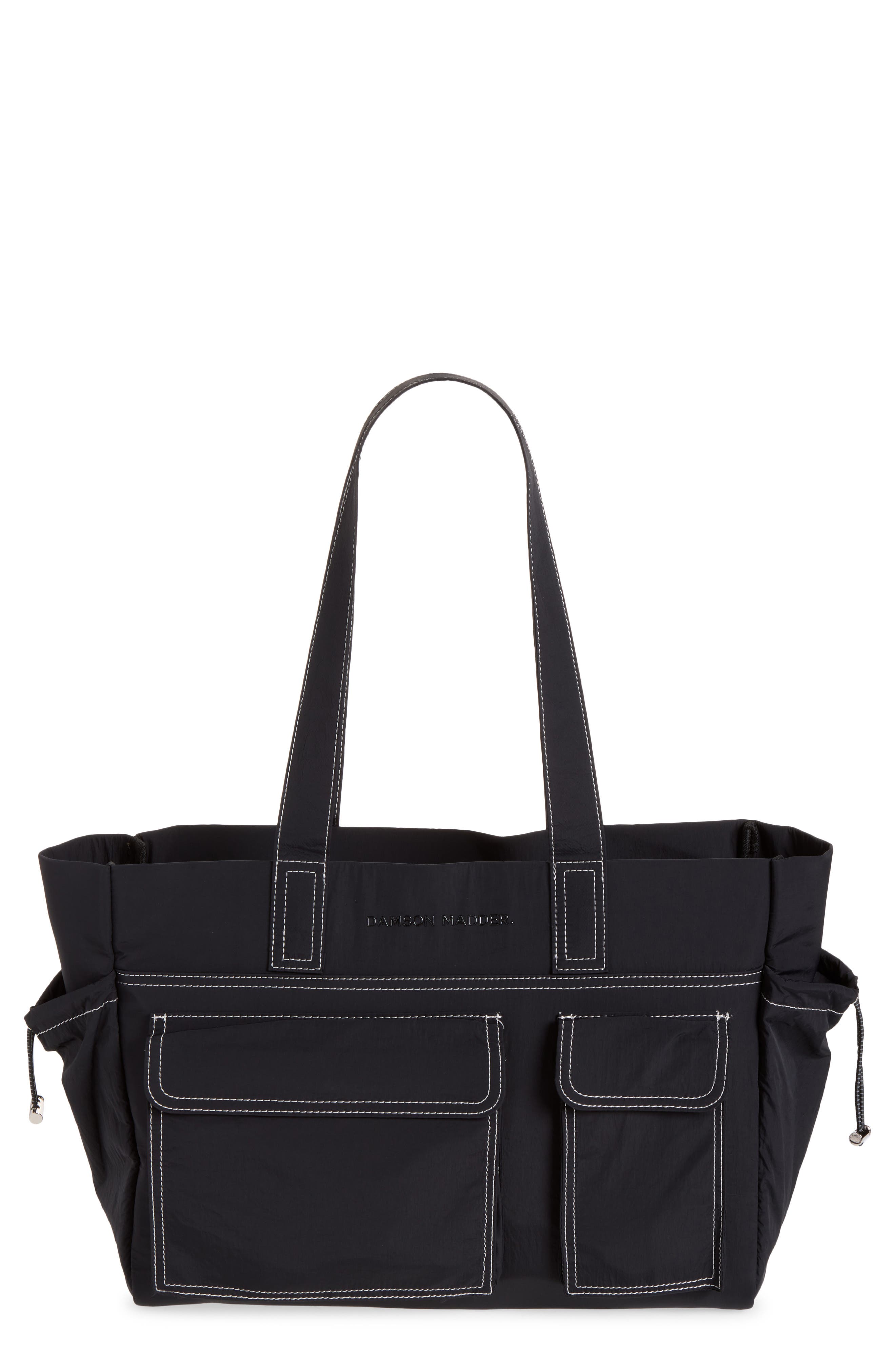 Eliza Techy Tote Bag, Main, color, BLACK