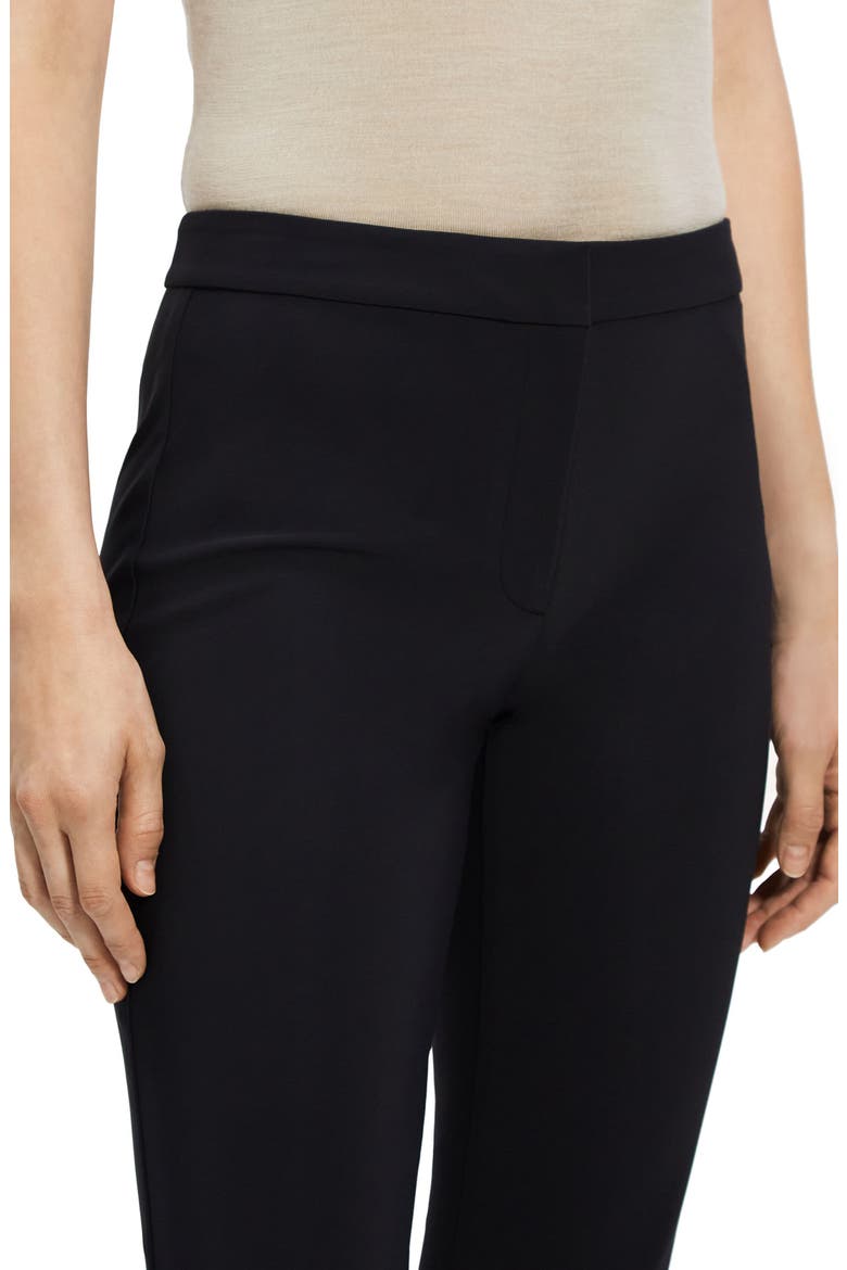 Slim Kick Crop Pants, Alternate, color, BLACK
