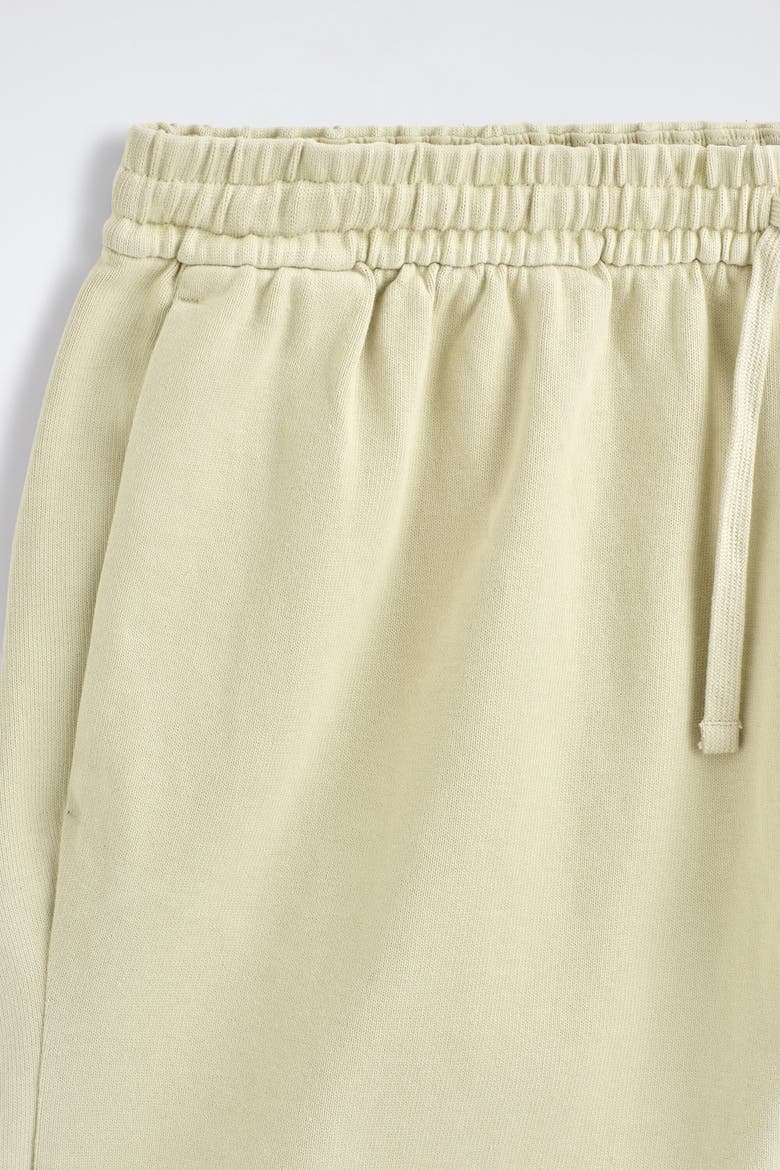 Garment-washed Cotton-jersey Shorts, Alternate, color, WASHED GREEN