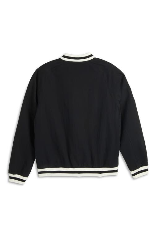 Scotch & Soda Reversible Bomber Jacket In Black