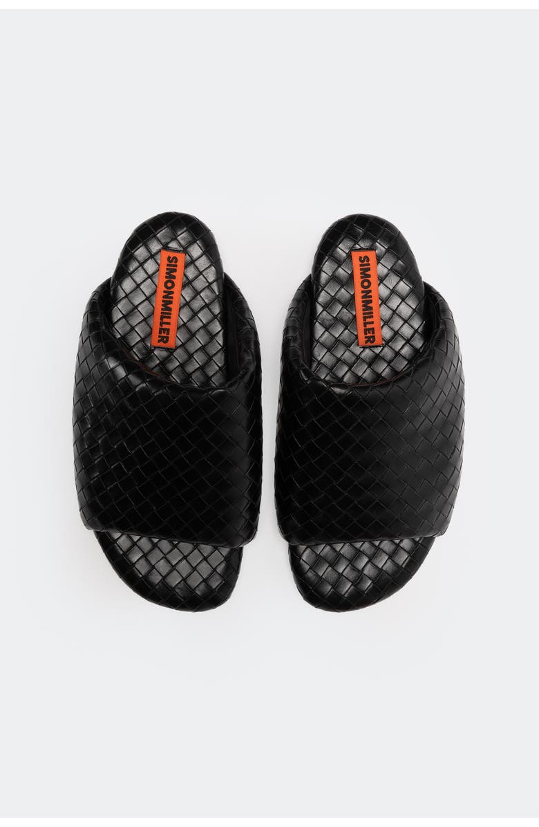 SIMONMILLER Woven Bubble Slide, Alternate, color, Black
