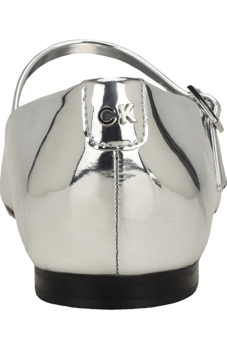 Calvin Klein Kamryn Pointed Toe Flat, Alternate, color, Silver