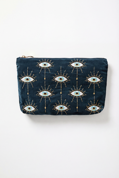 Mystical Eye Velvet Everyday Pouch