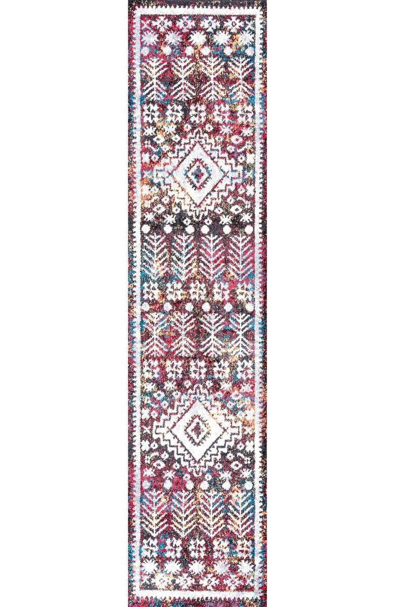 JONATHAN Y Dhiya Distressed Kilim Area Rug, Alternate, color, Multi