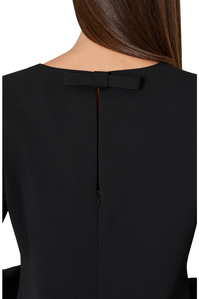 Audrey Crepe Minidress, Alternate, color, BLACK