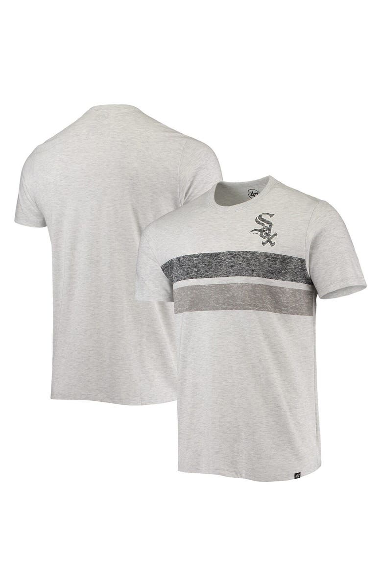 '47 Men's '47 Heathered Gray Chicago White Sox Team Logo T-Shirt, Main, color, 