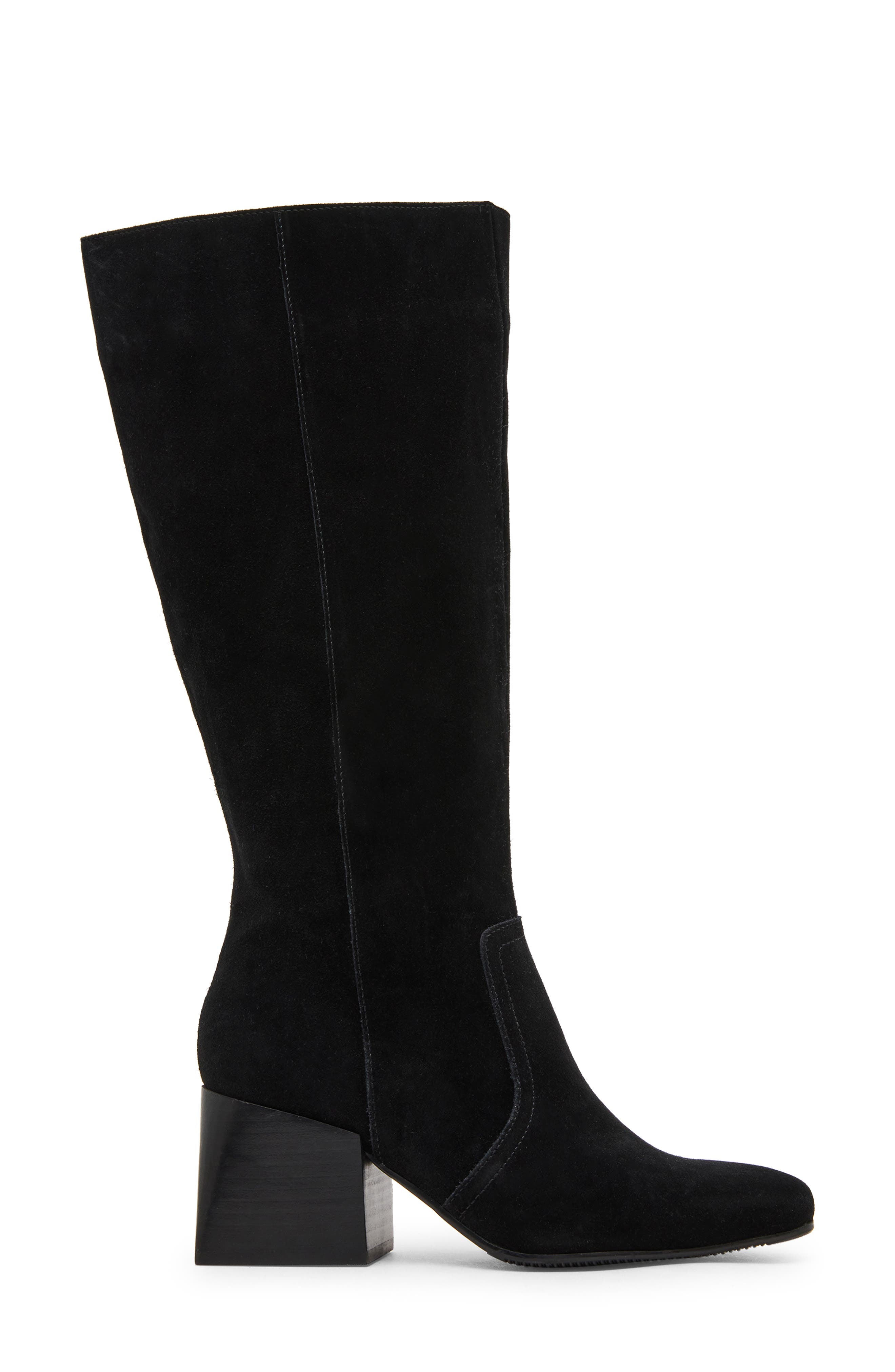 Trespass Waterproof Knee High Boot, Alternate, color, BLACK SUEDE