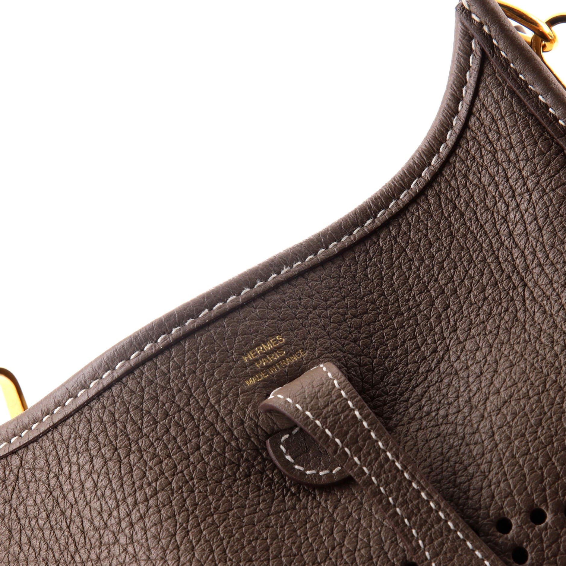 Pre-Owned Hermes Evelyne Bag Gen III Clemence TPM, Alternate, color, Etoupe