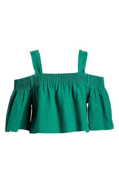 NATION LTD NATION LTD ESME COLD SHOULDER CROP LINEN TOP