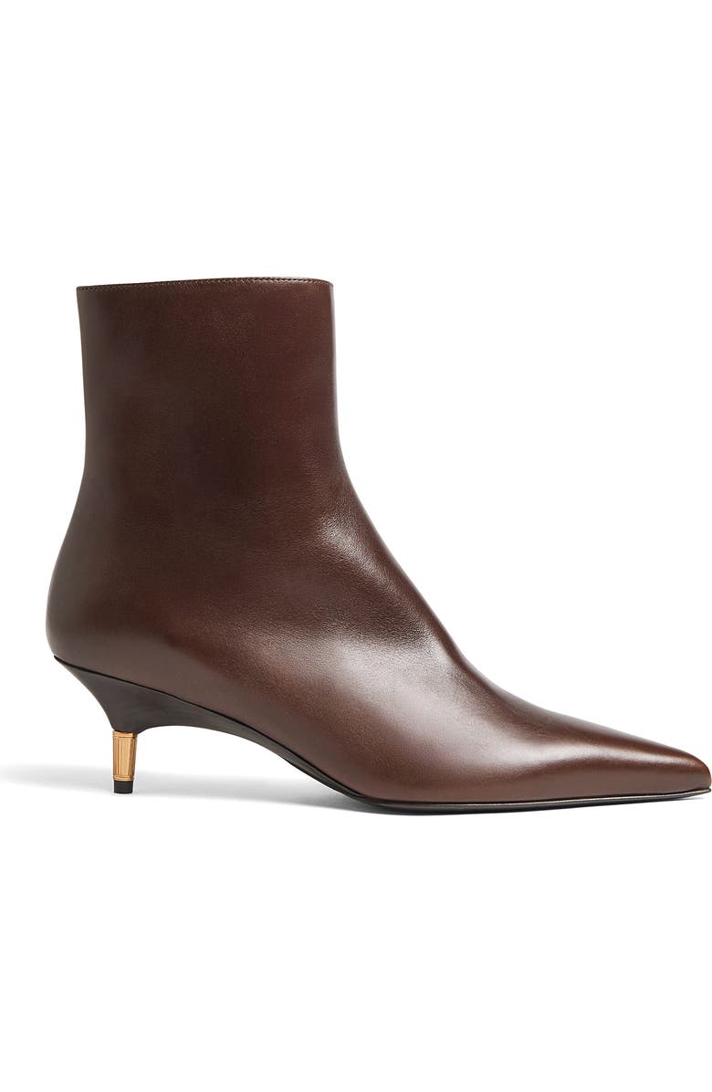 Khaite Bella Kitten Heel Ankle Boot, Alternate, color, 646 Vintage Brown