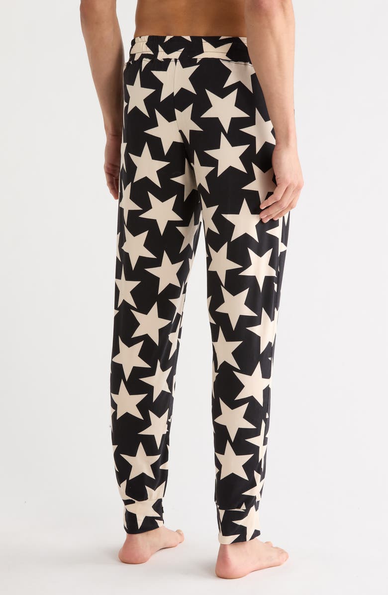 ENZOS INACTIVE WEAR Lounge Joggers, Alternate, color, Bicolor Star-Black