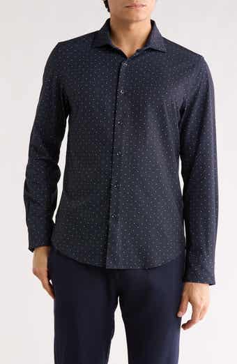 DENIM AND FLOWER Micro Dot Tech Dress Shirt