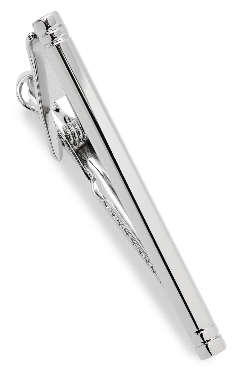 Perry Ellis Silver Tie Bar, Alternate, color, Silver