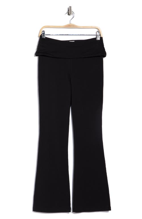 Abound Foldover Flared Leggings In Black