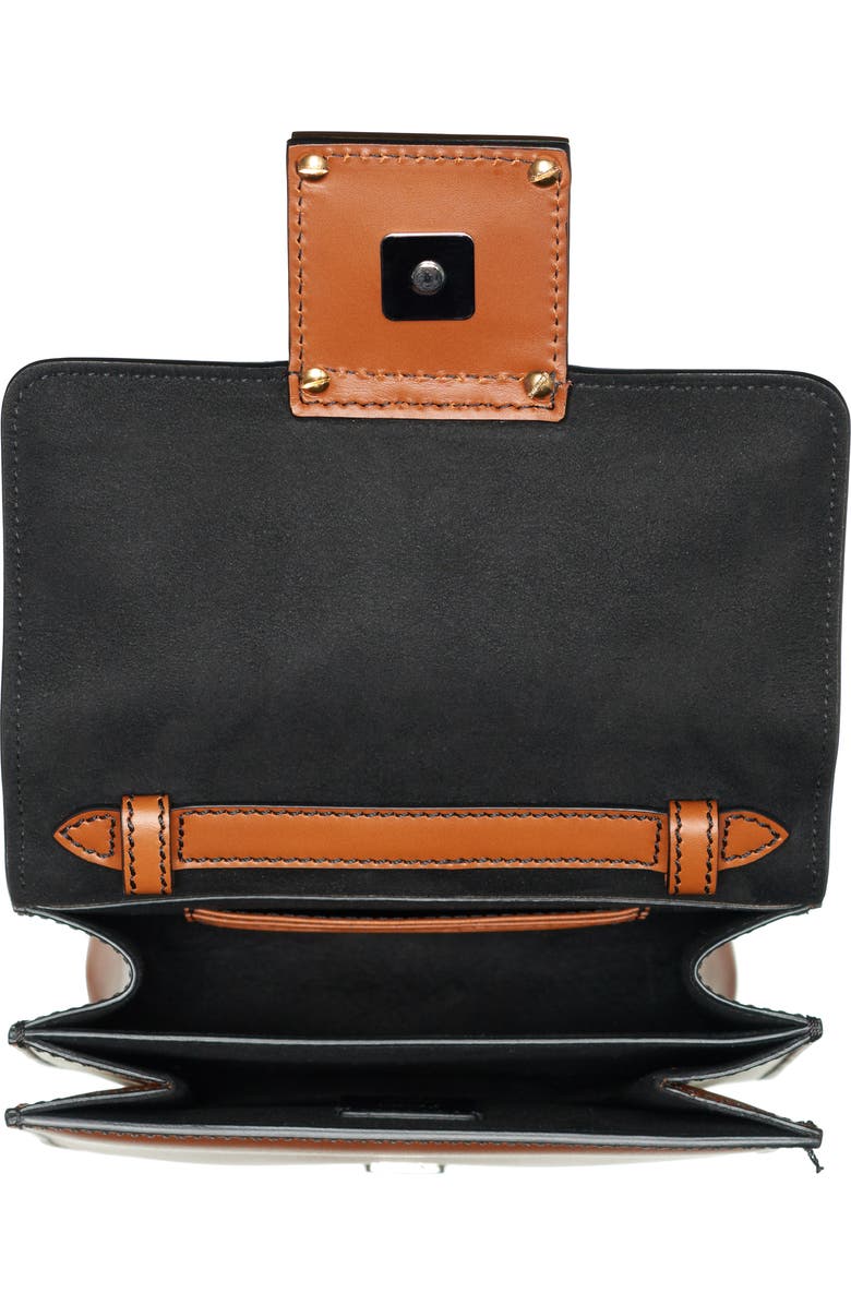 Fendi Fab Leather Crossbody Bag, Alternate, color,