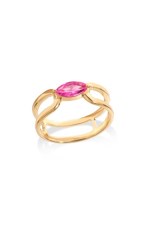 Marquise Crossover Ring