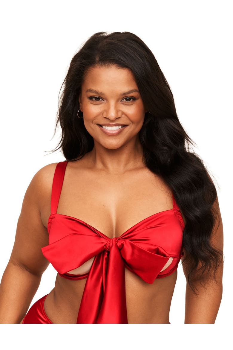 Gynger Unlined Quarter Cup Bra, Main, color, Dark red