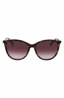 Longchamp 55mm Gradient Tea Cup Sunglasses