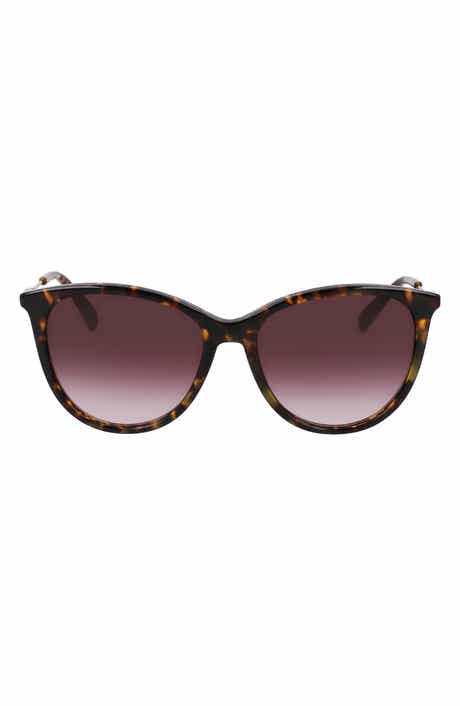 Longchamp 55mm Gradient Tea Cup Sunglasses