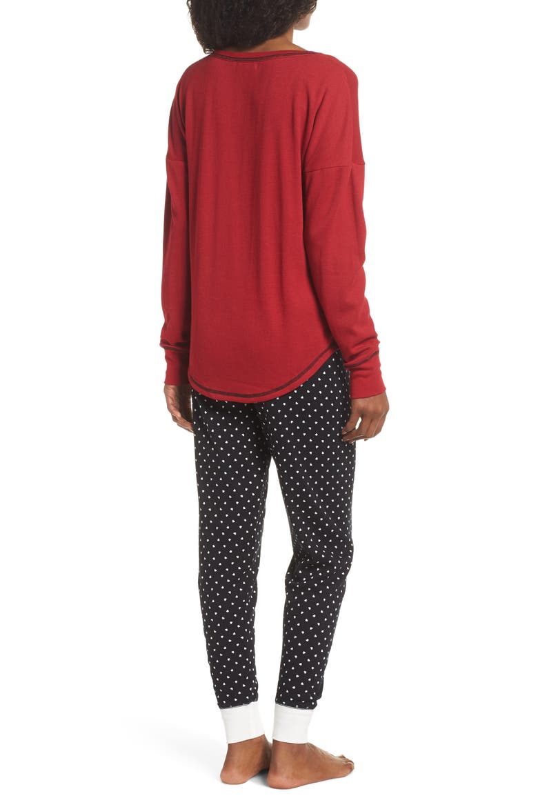 Thermal Pajamas, Alternate, color, BLACK