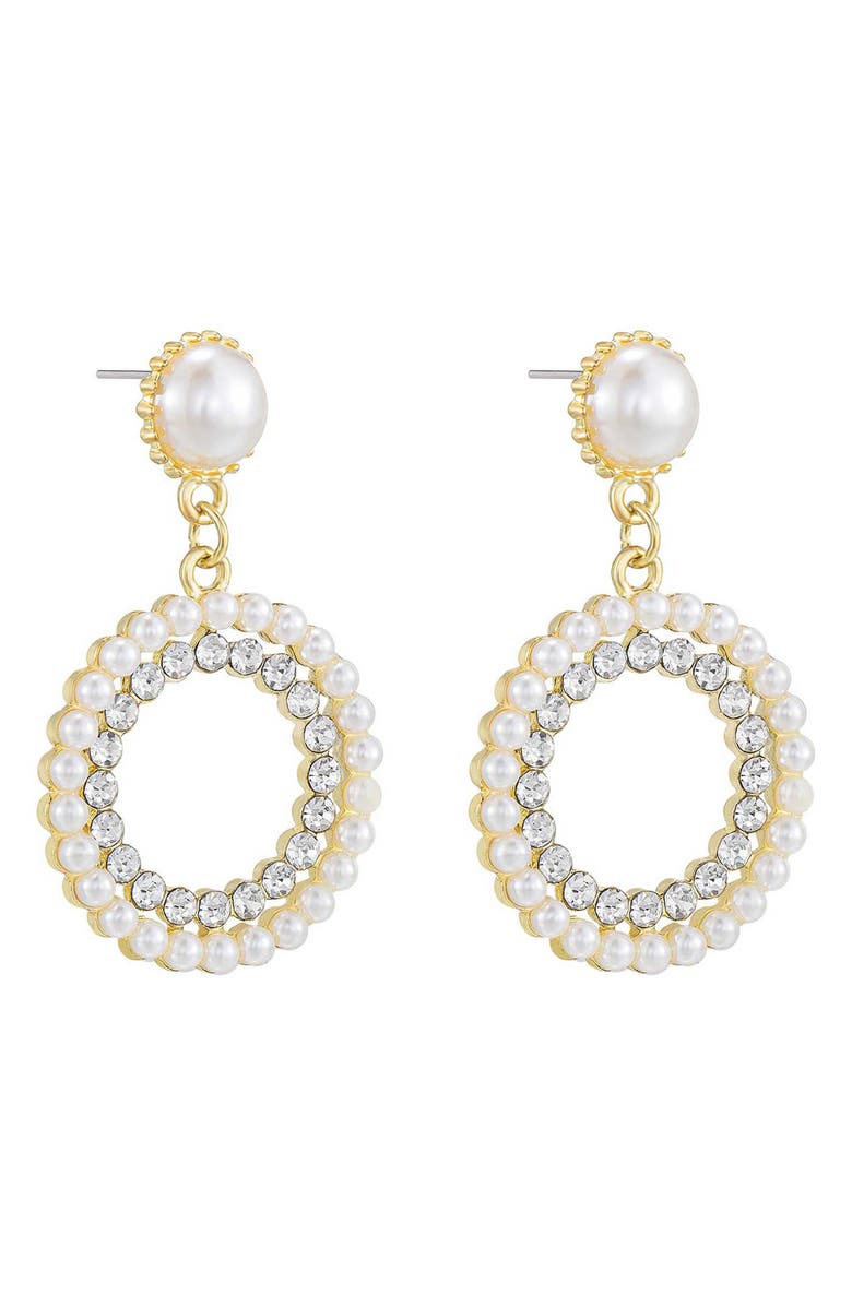 Ettika Mother May Drop Earrings, Alternate, color, Gold