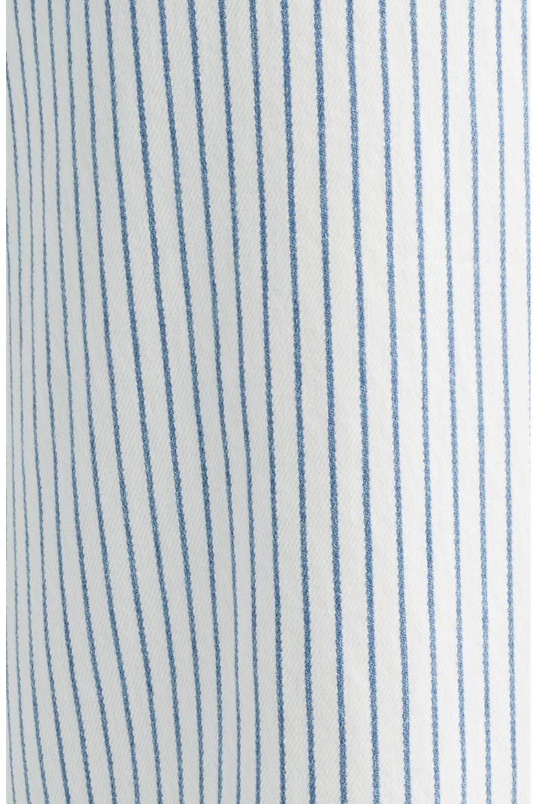 Keren High Waist Stripe Wide Leg Stretch Cotton Pants, Alternate, color, IVORY MULTI