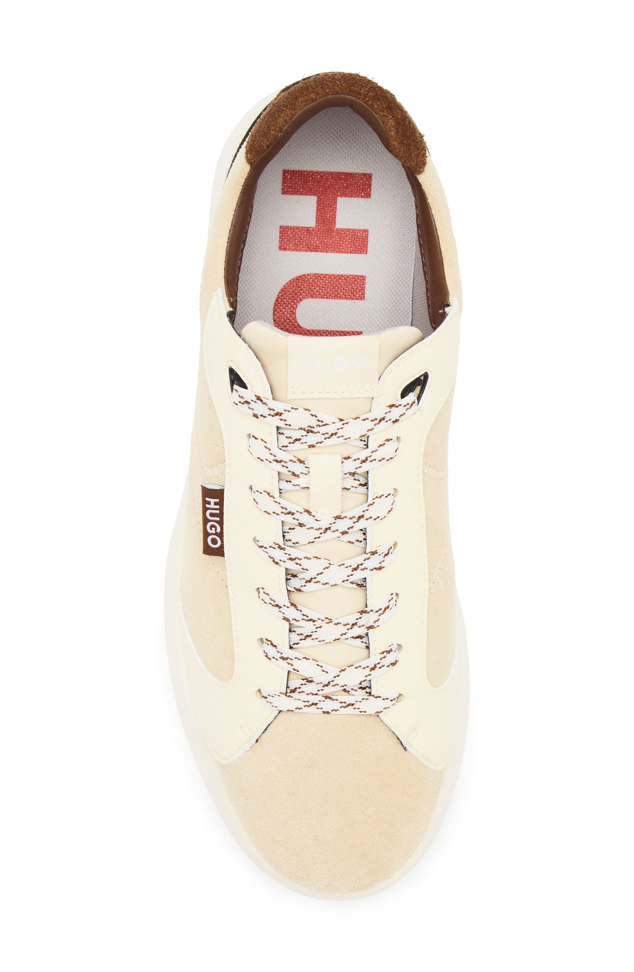BOSS Riven Tennis Sneaker, Alternate, color, Light Beige
