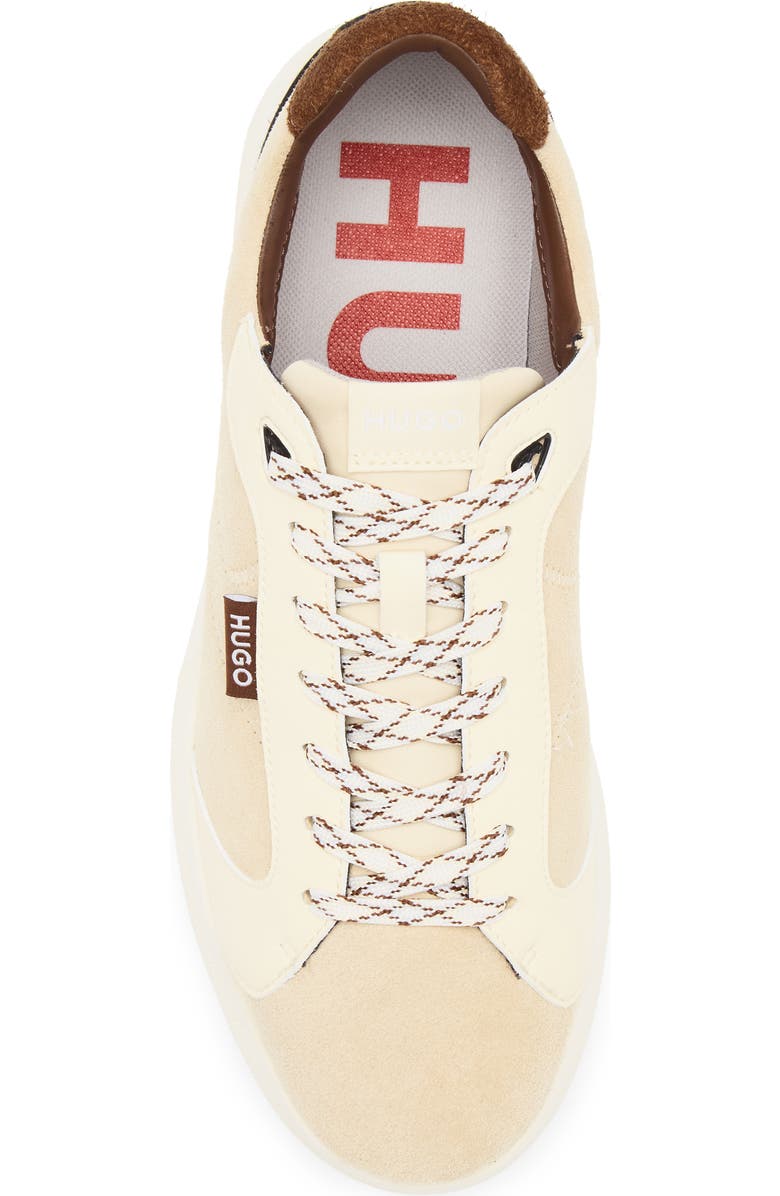 BOSS Riven Tennis Sneaker, Alternate, color, Light Beige