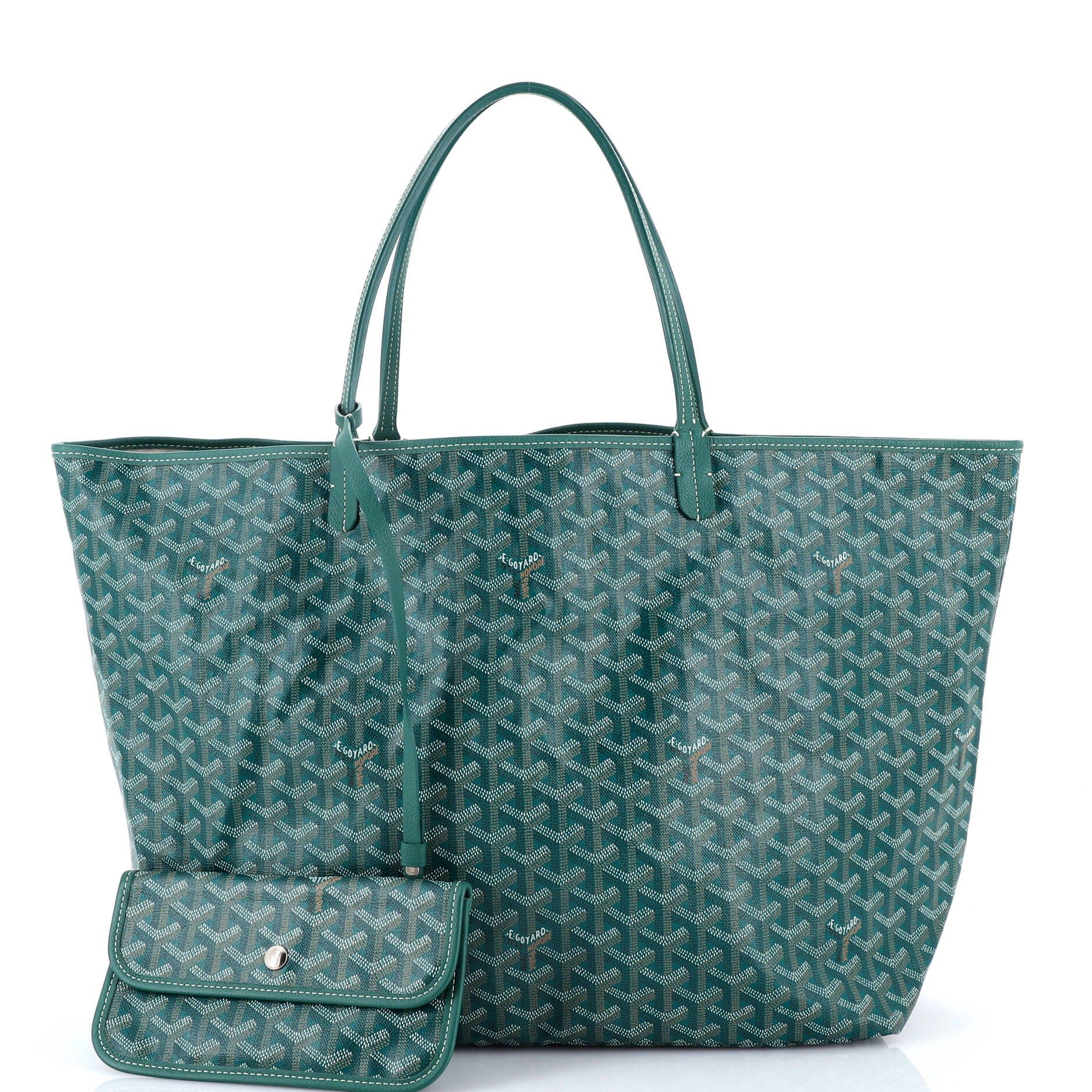 Pre-Owned Goyard Saint Louis Tote Coated Canvas GM, Alternate, color, Green