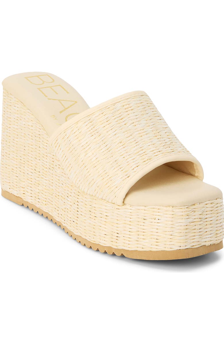 BEACH BY MATISSE Marche Platform Wedge Slide Sandal, Main, color, Ivory