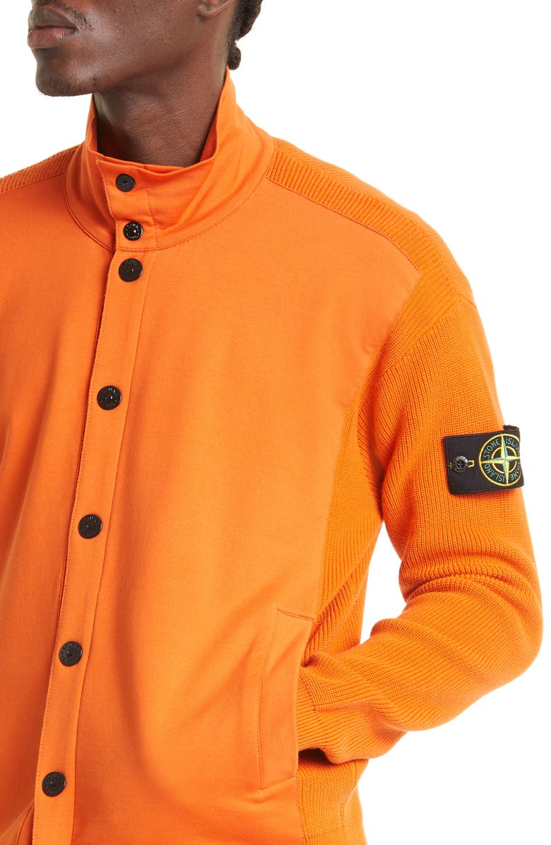Stone Island Mixed Knit Jacket, Alternate, color, 