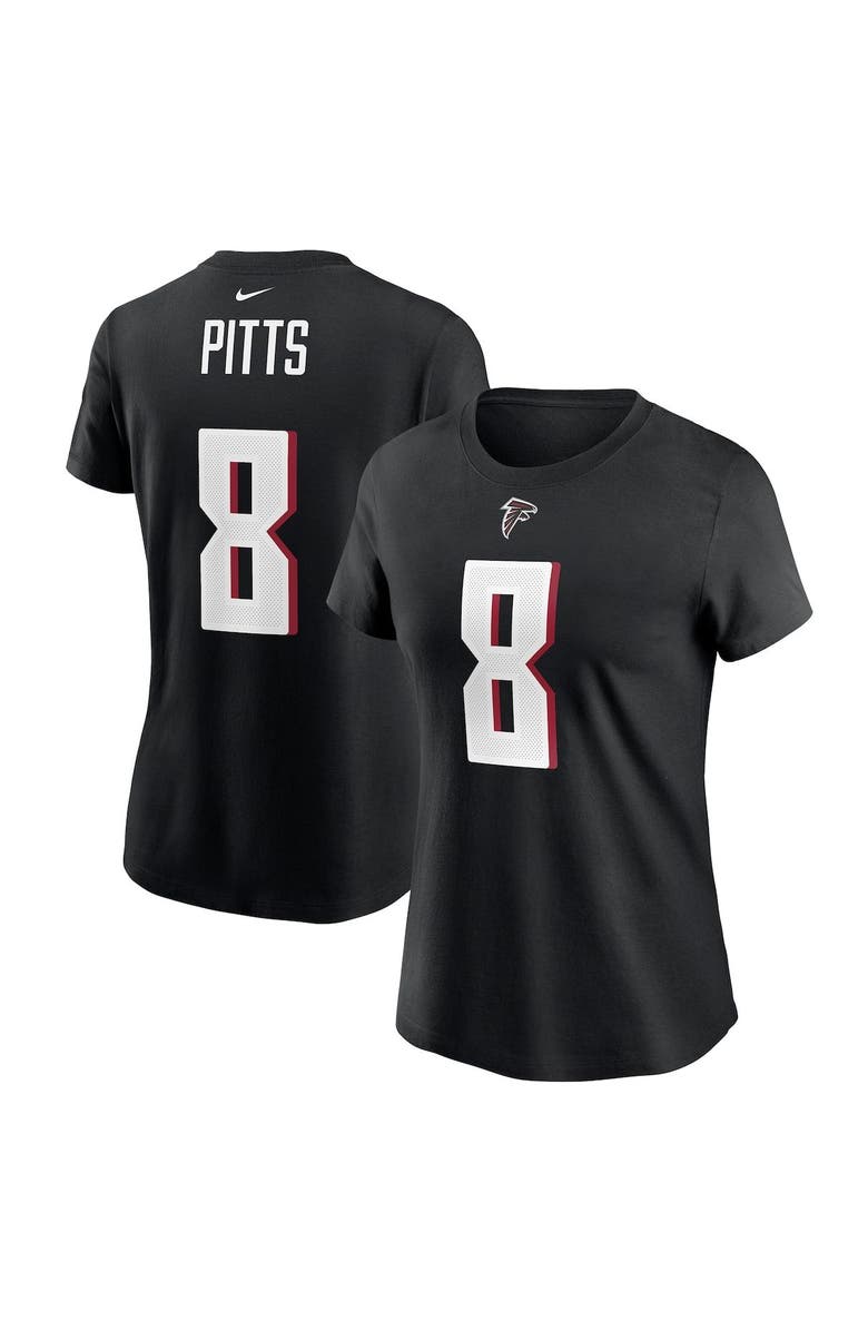 Nike Women's Nike Kyle Pitts Black Atlanta Falcons Player Name & Number T-Shirt, Alternate, color, 