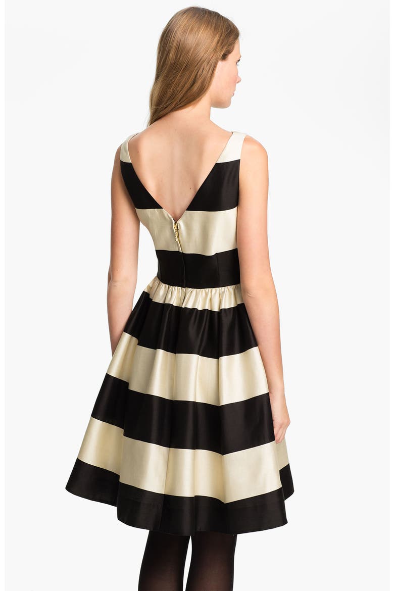 'carolyn' stripe fit & flare dress, Alternate, color, ENOKI