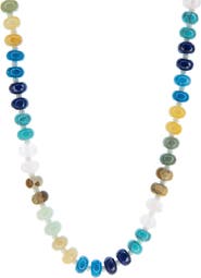 MARLYN SCHIFF Rondelle Picture Jasper Beaded Necklace