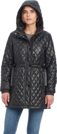 Kate Spade New York water resistant diamond quilted jacket | Nordstrom