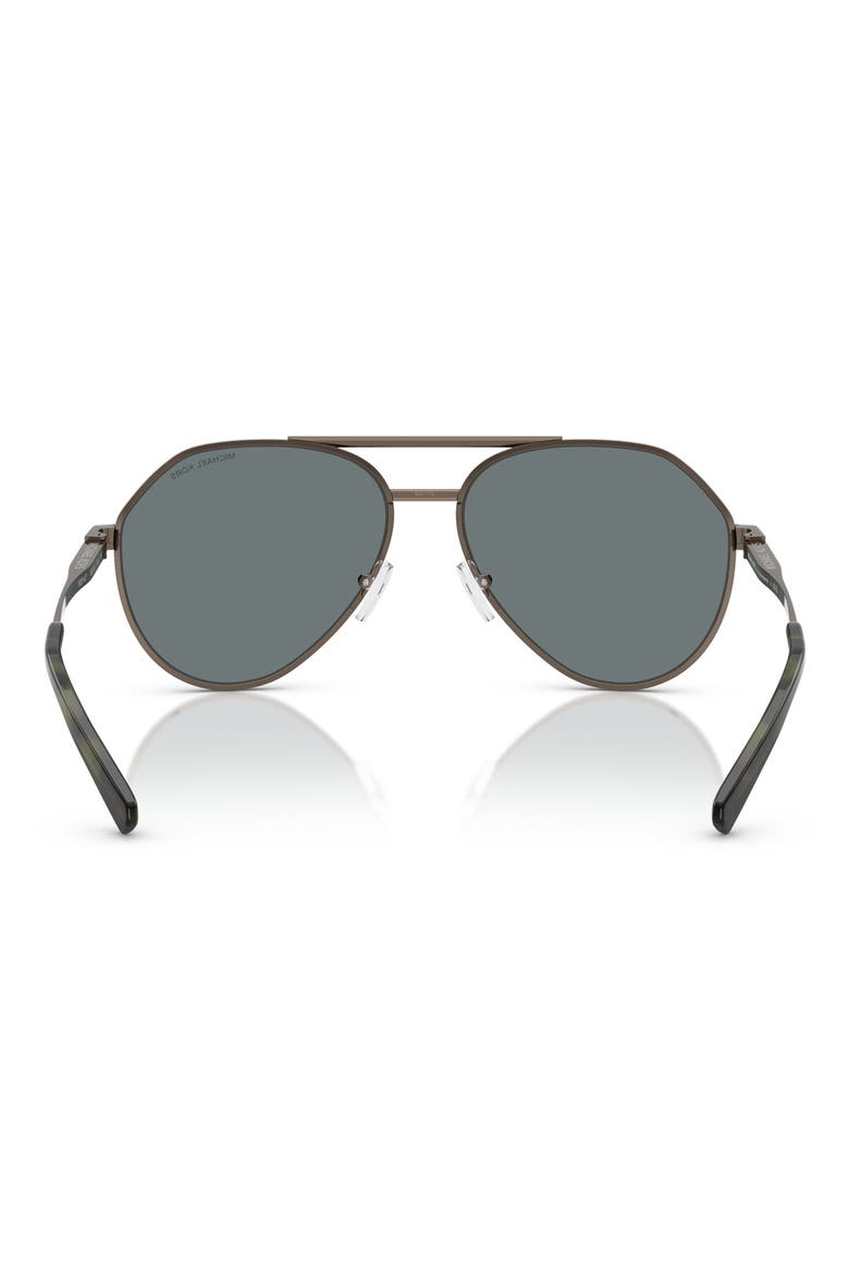 60mm Pilot Sunglasses, Alternate, color, MATTE HUSK / OLIVE MIRROR