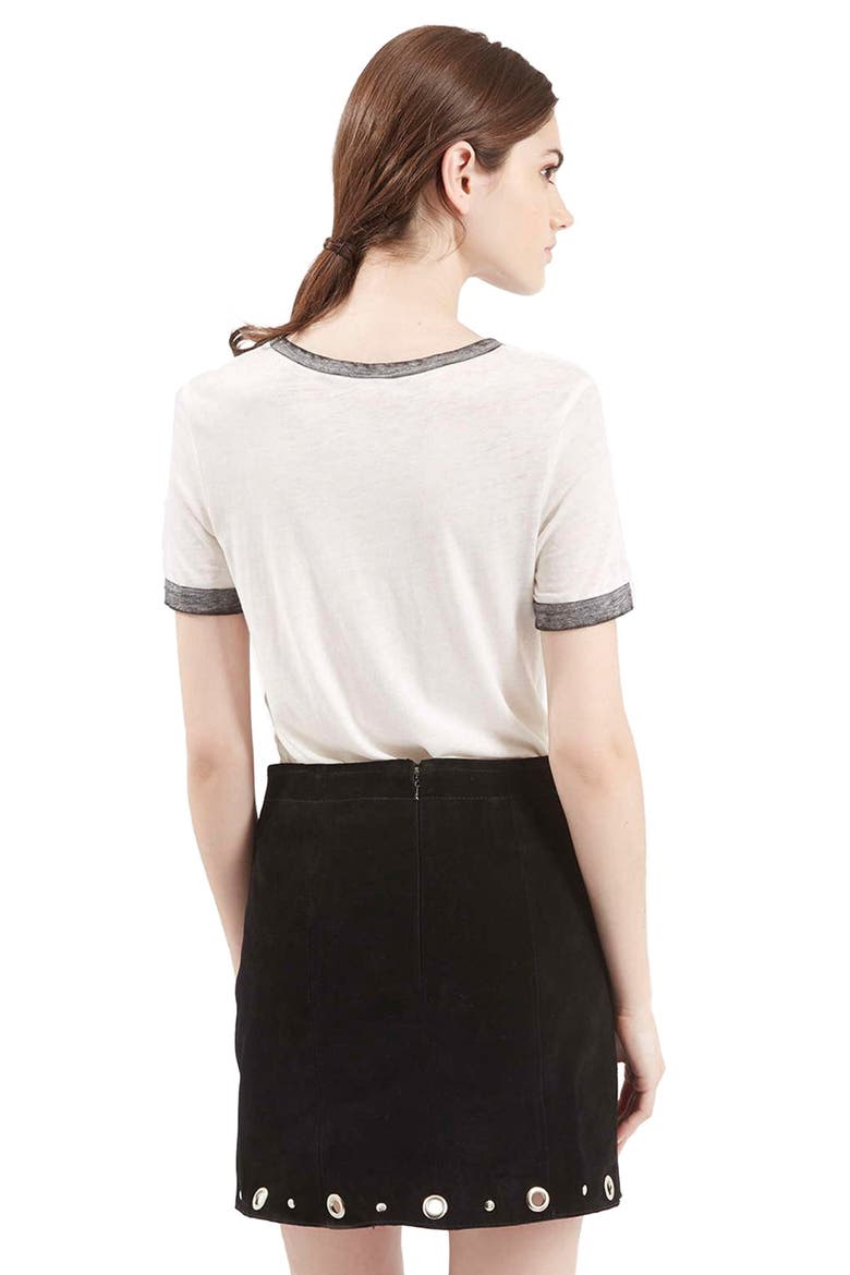 Burnout Ringer Tee, Alternate, color, WHITE MULTI