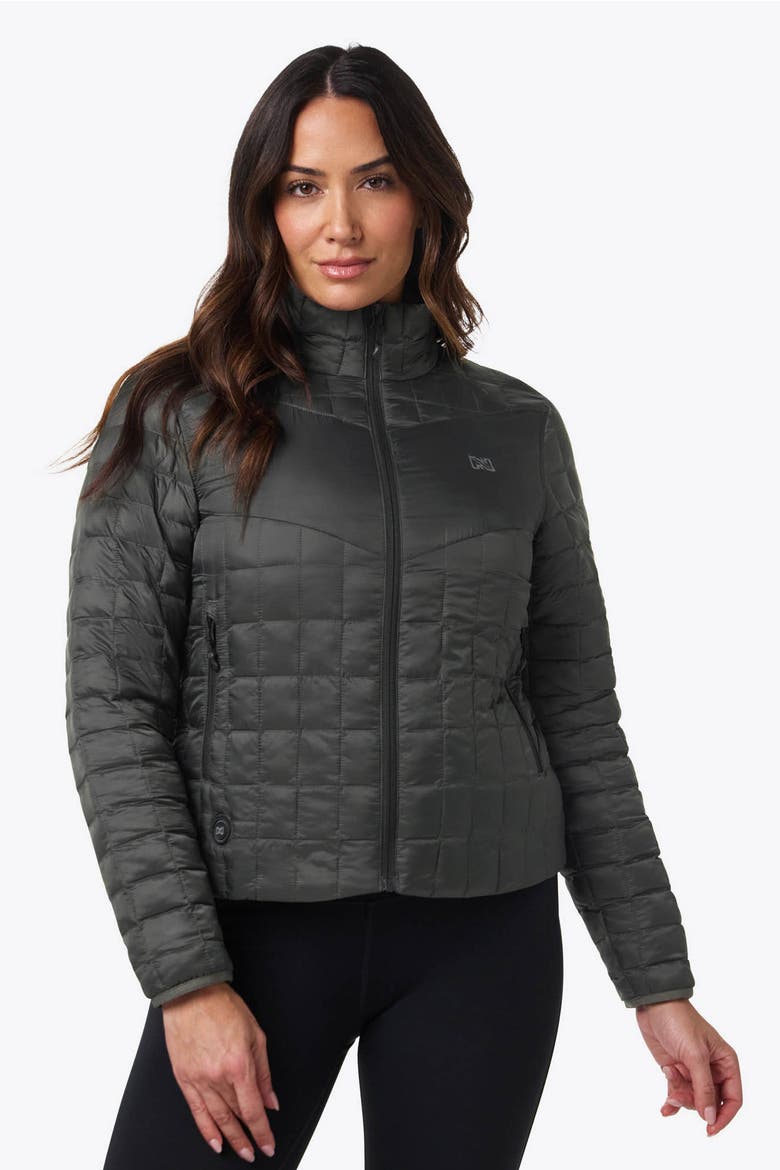 Women's Outrider Heated Jacket, Alternate, color, Dark Charcoal
