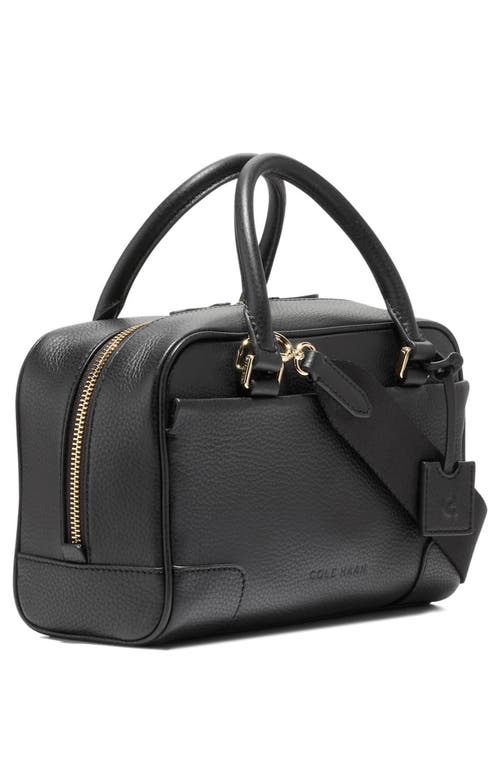Cole Haan Beverly Small Leather Satchel In Black
