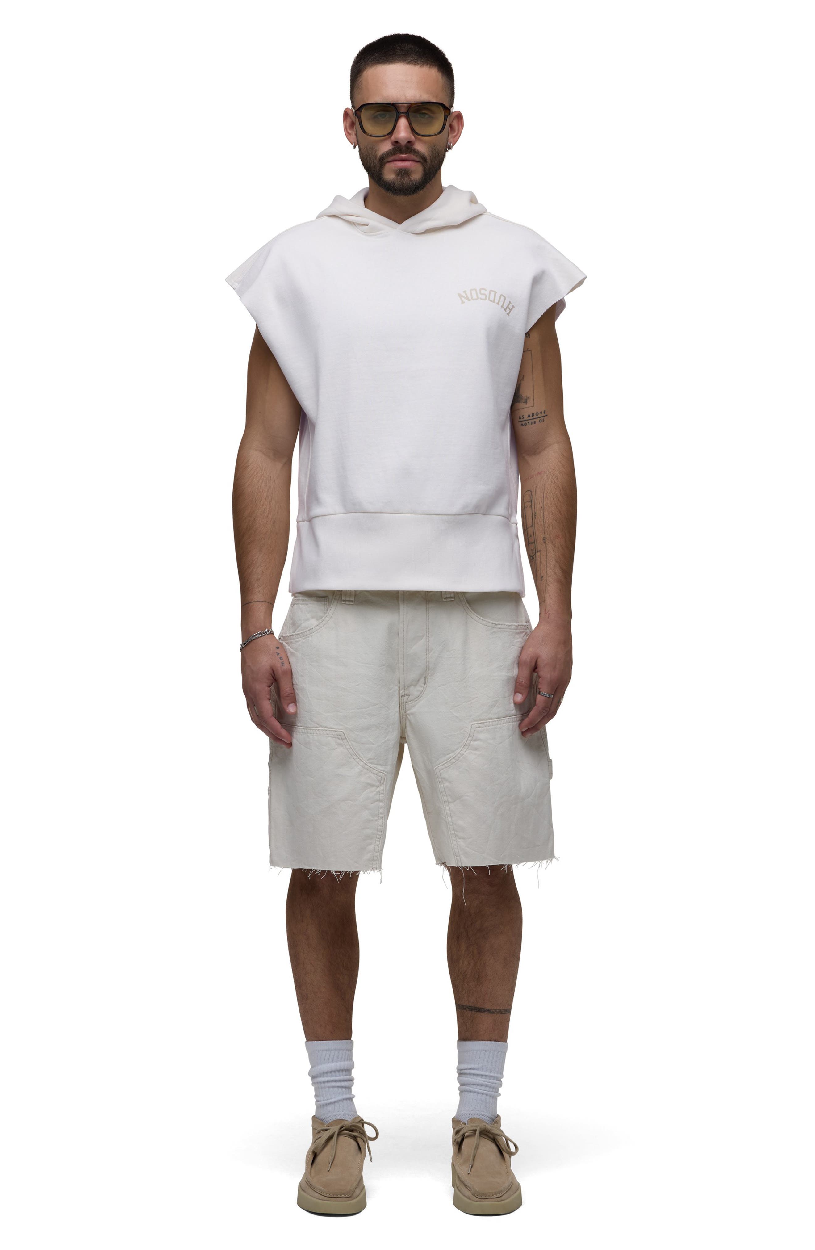 Hudson Jeans Viper Cutoff Hoodie (Men) | Nordstrom