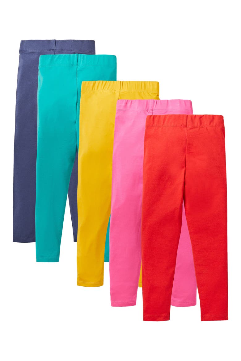 Assorted 5-Pack Solid Leggings, Alternate, color, MULTI RAINBOW