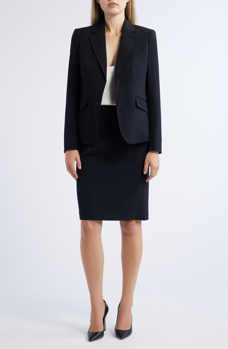 Anne Klein Blazer, Skirt 
Pants Set, Alternate, color, Black