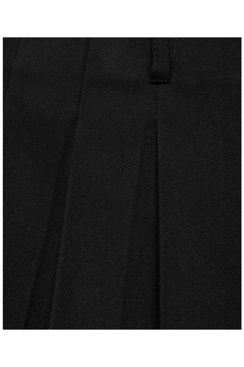 Pleated Miniskirt, Alternate, color, BLACK