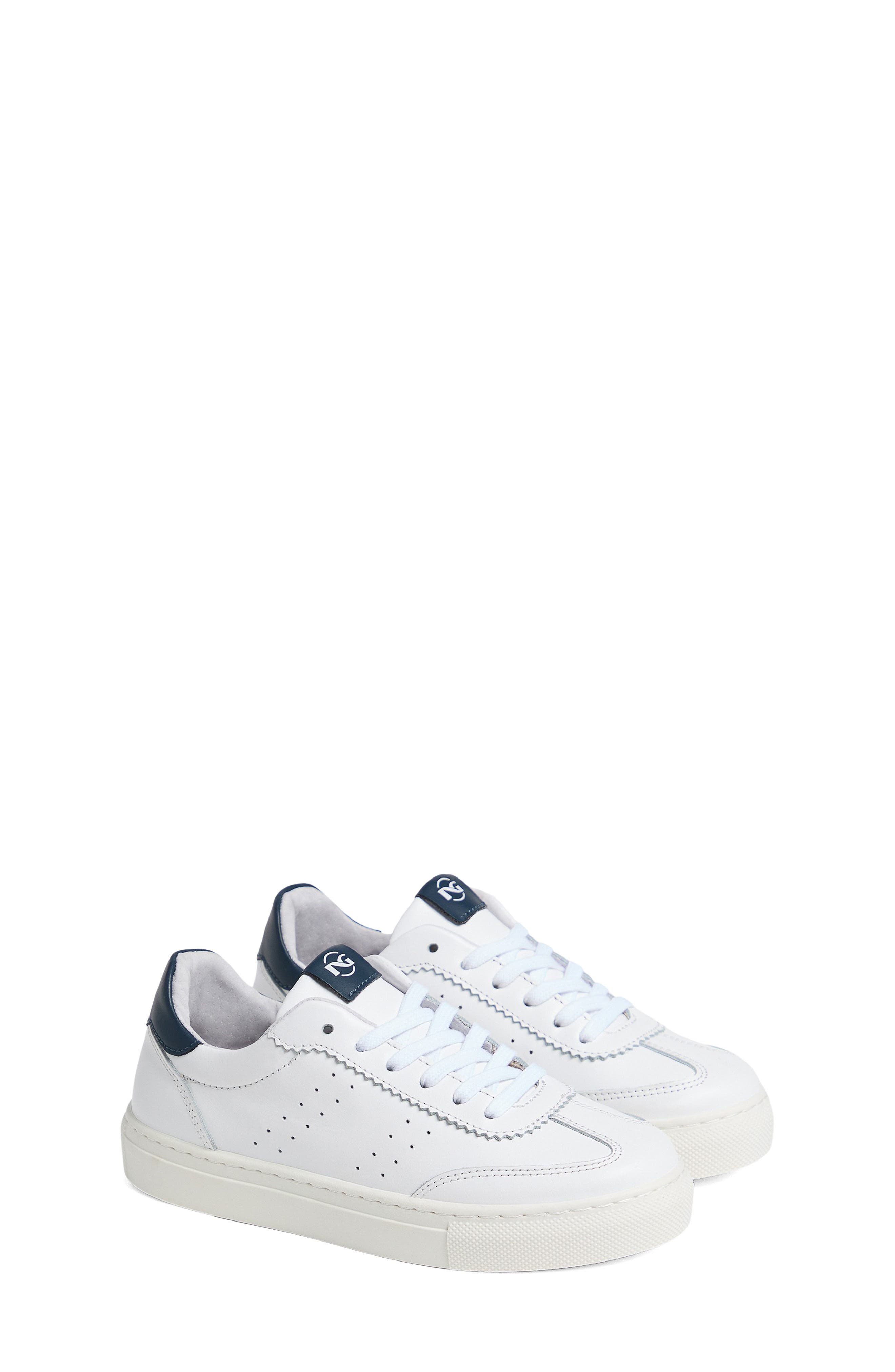 NeroGiardini Retro Low Top Sneaker, Main, color, White